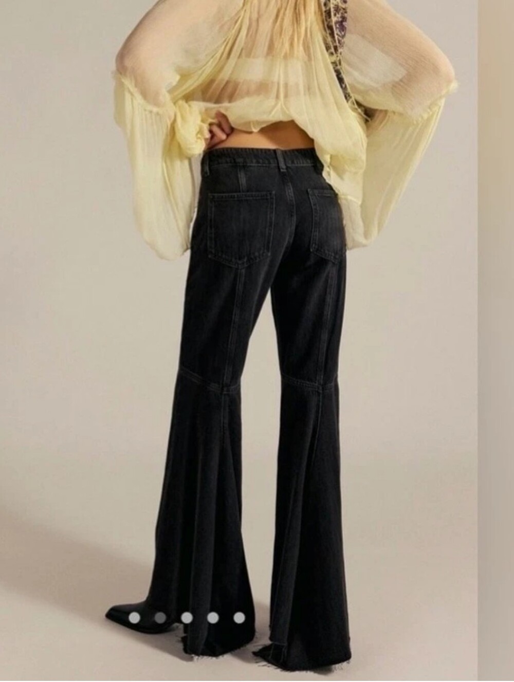 We The Free By Free People Live Wire Flare Jeans *25  *NWT - Picture 4 of 5